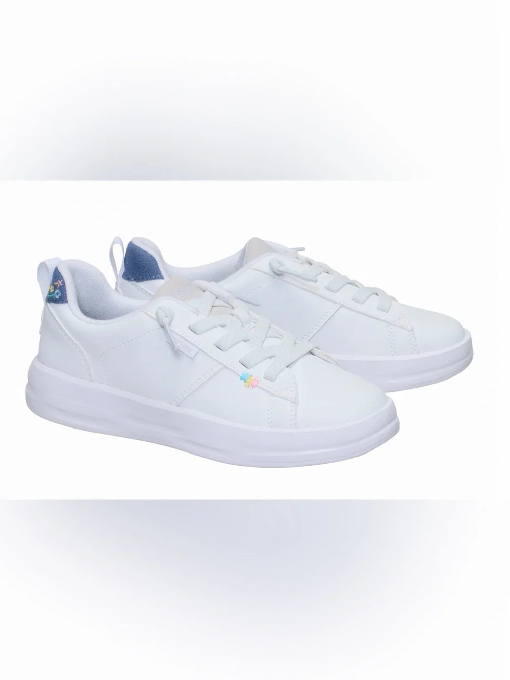 Hey Dude Girls Youth Karina Duo Y Classic White Athletic Shoes !!(2)
